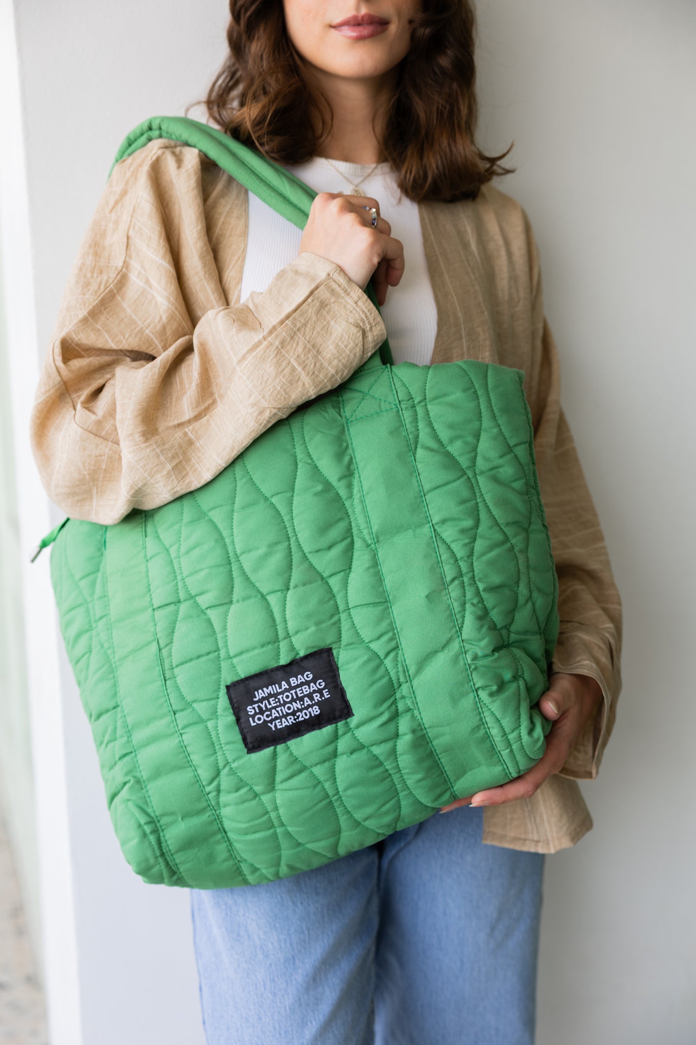 the duffle bag In Green