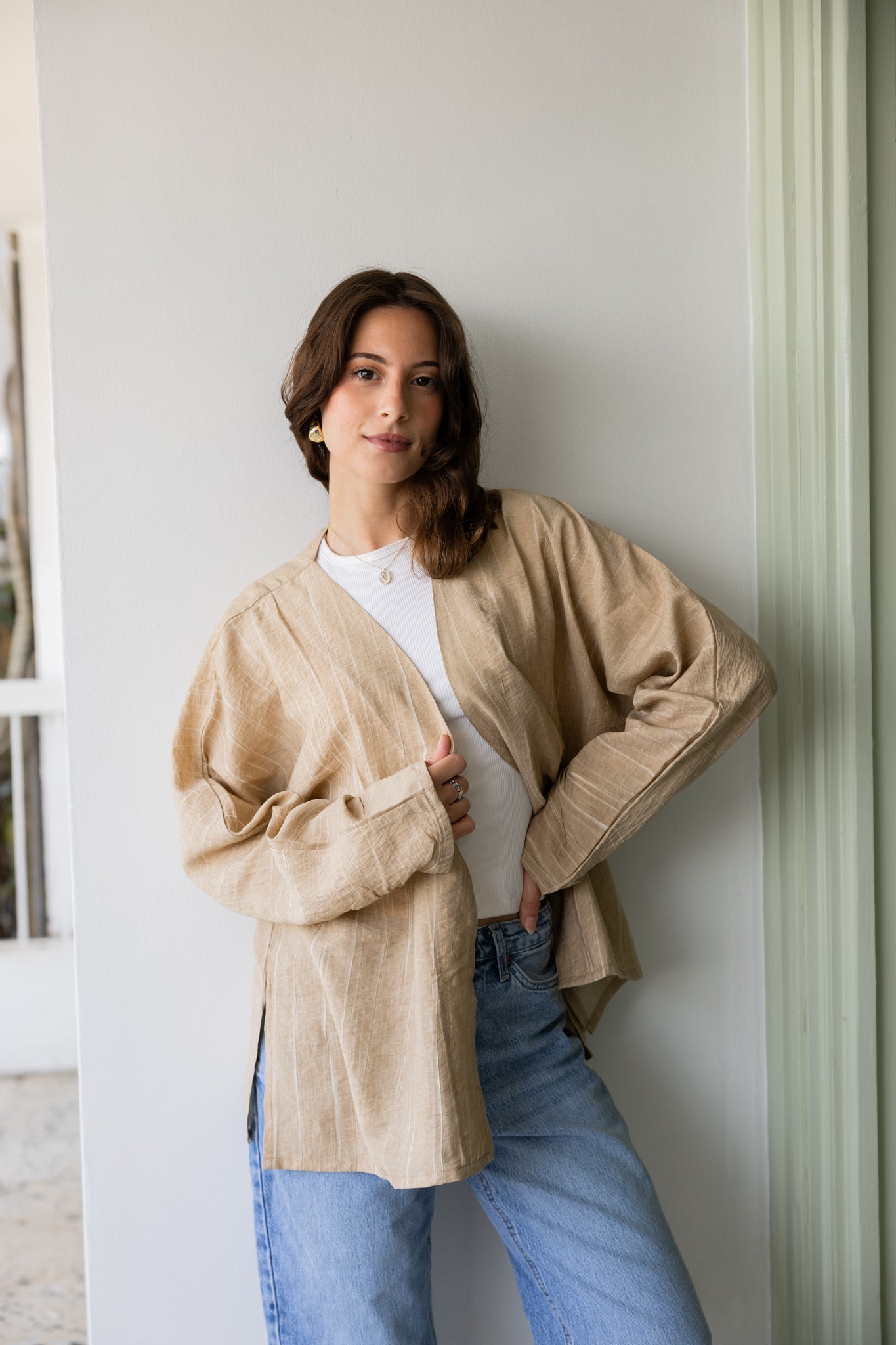 THE CARDI IN BEIGE