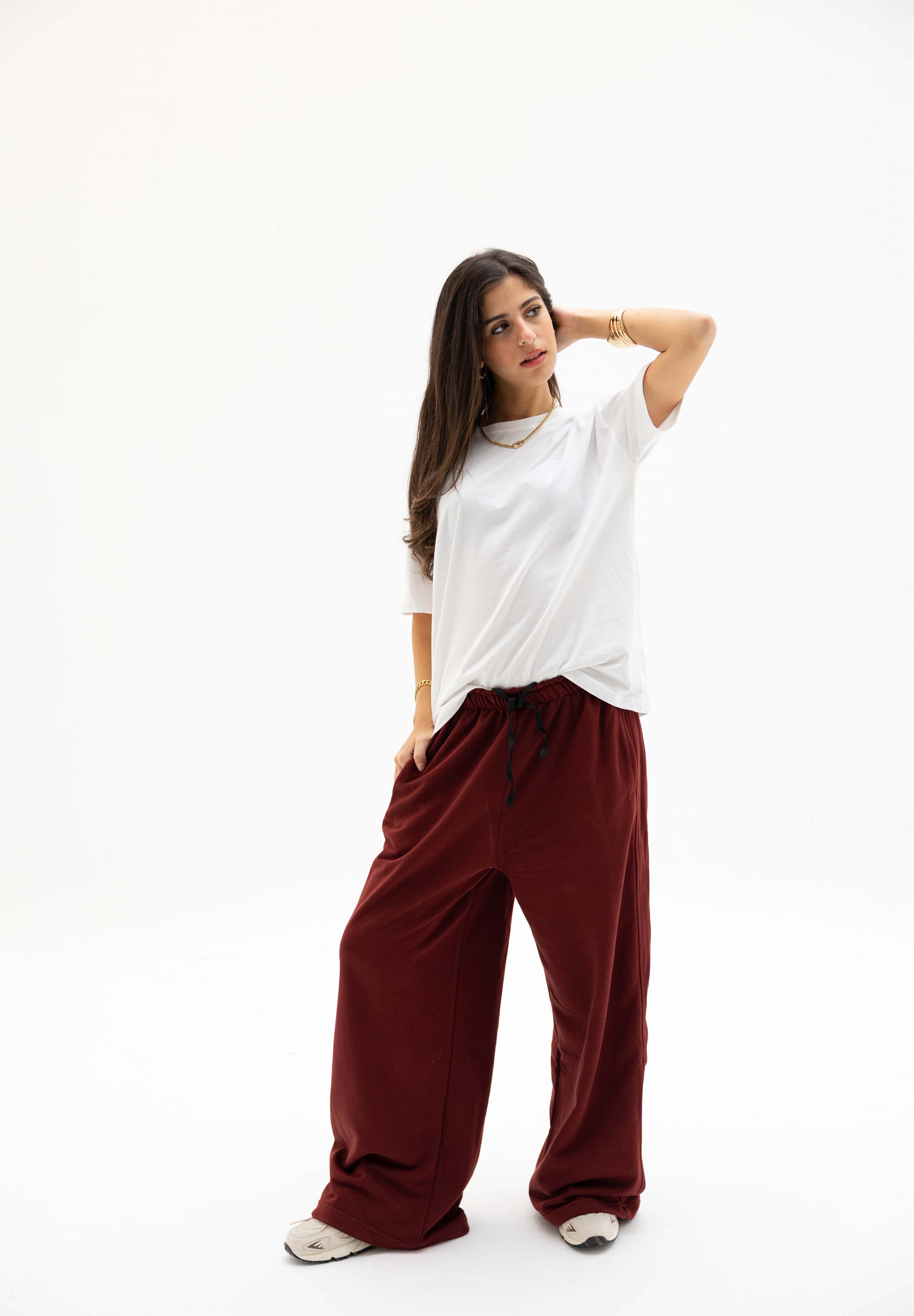 Sweetie Pants In Burgundy