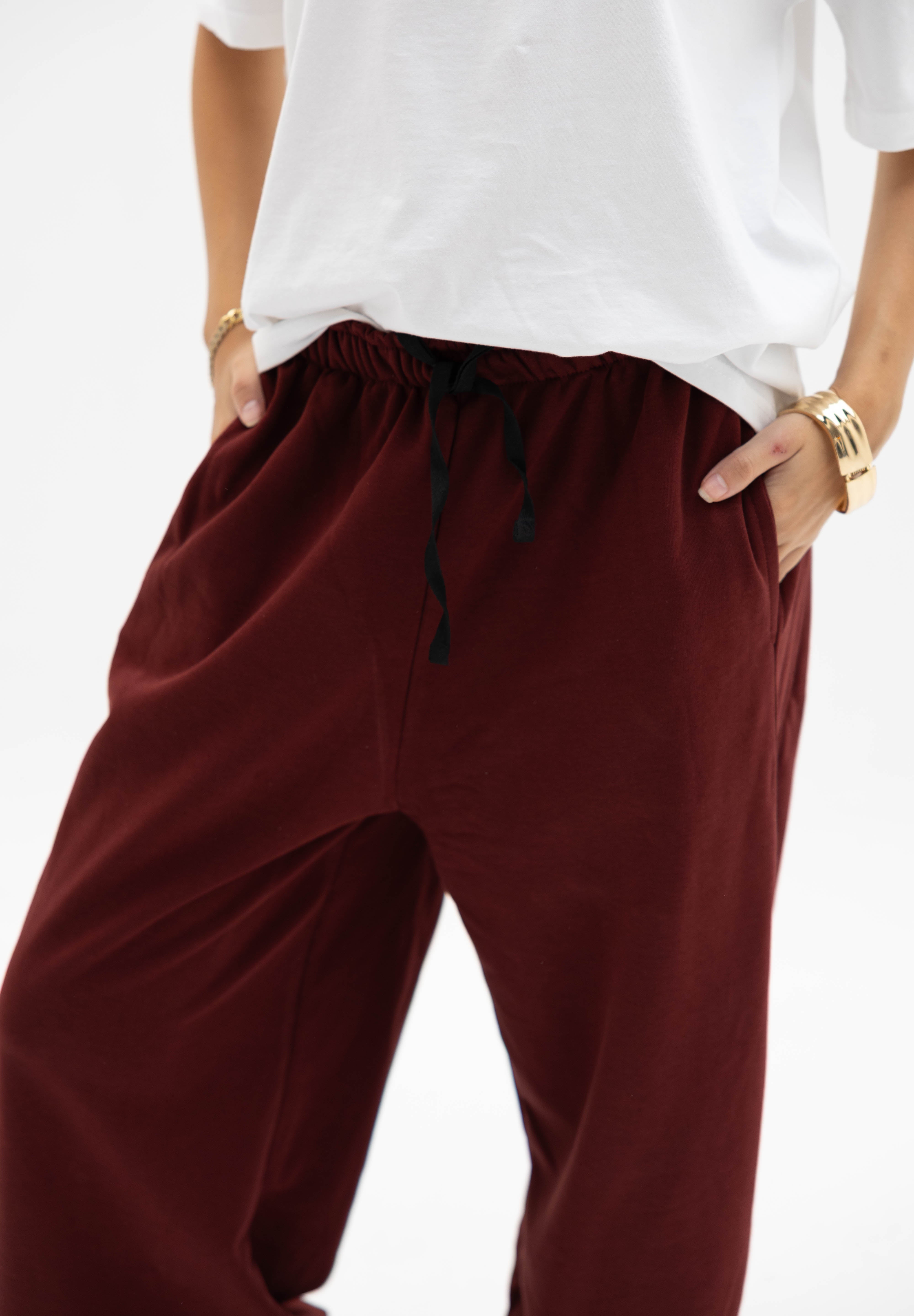 Sweetie Pants In Burgundy