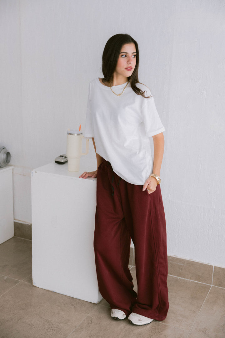 Sweetie Pants In Burgundy