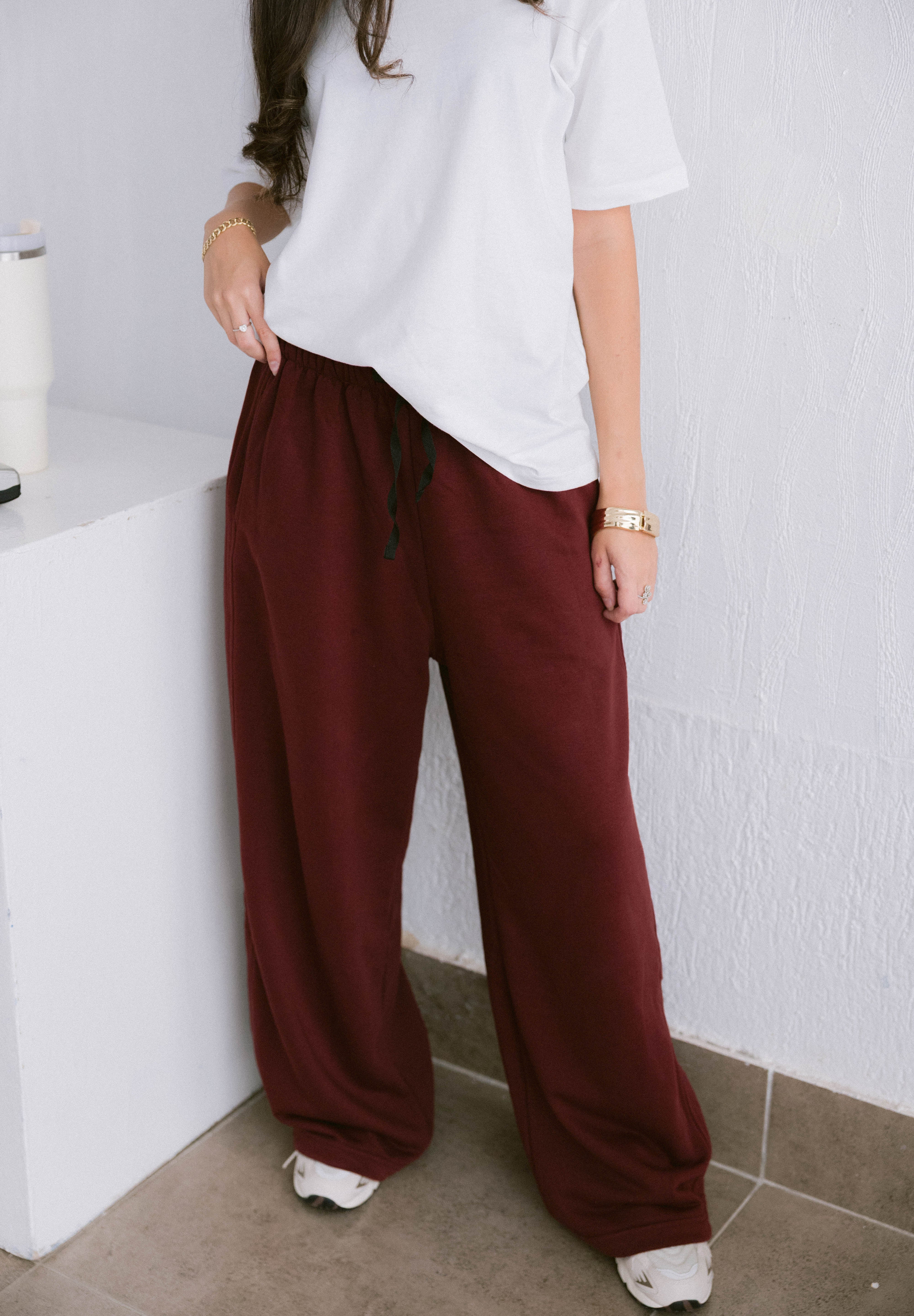 Sweetie Pants In Burgundy