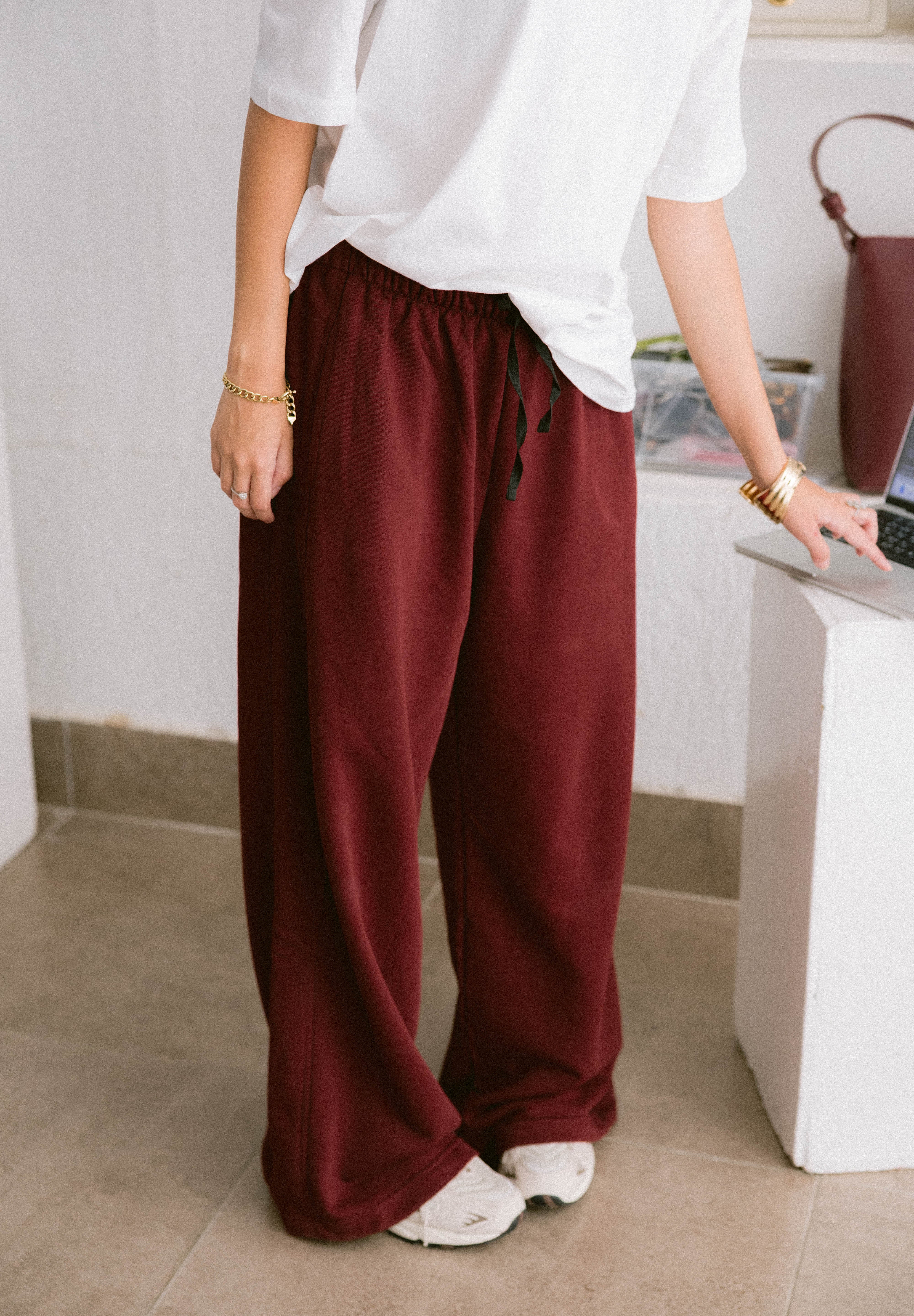Sweetie Pants In Burgundy