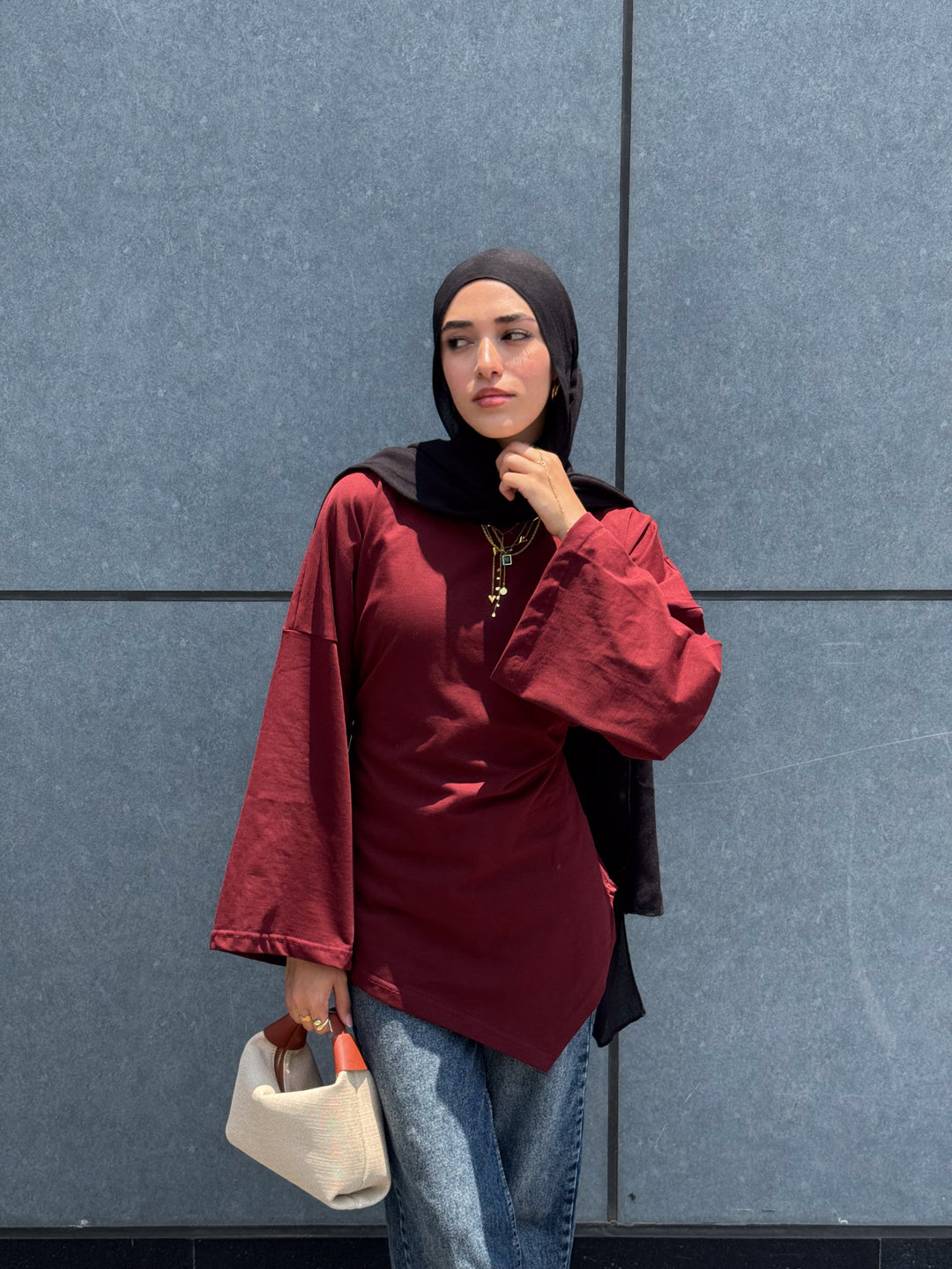 Girlie Blouse In wine