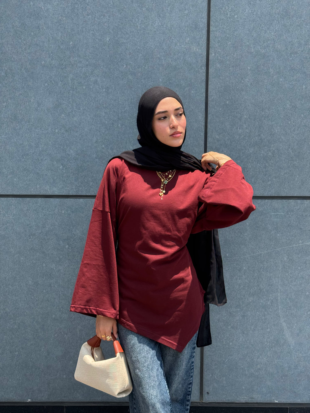 Girlie Blouse In wine