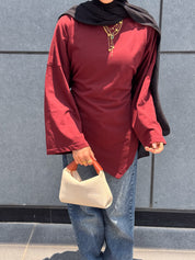 Girlie Blouse In wine