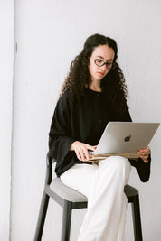 Her Way Linen Shirt In Black