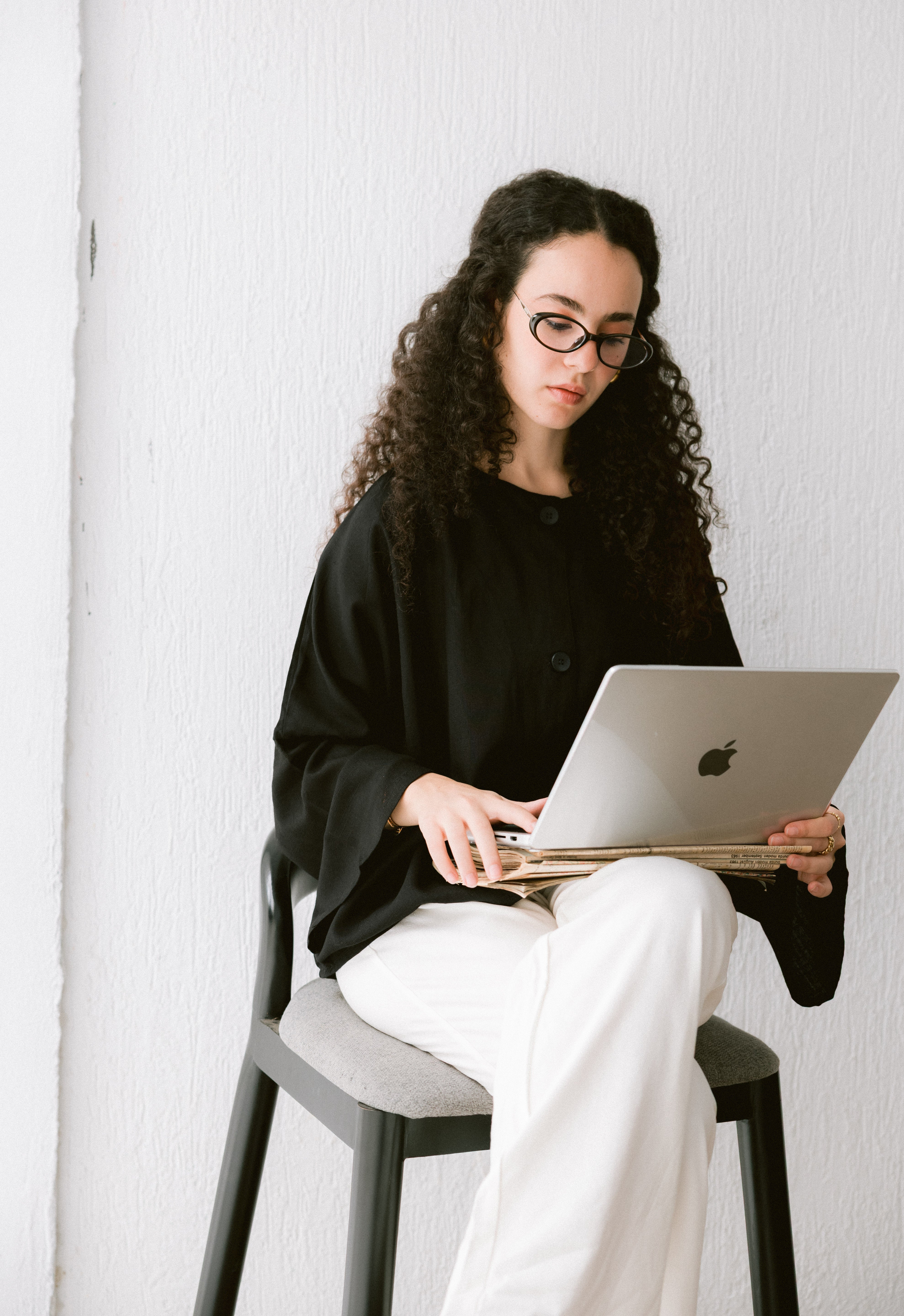 Her Way Linen Shirt In Black