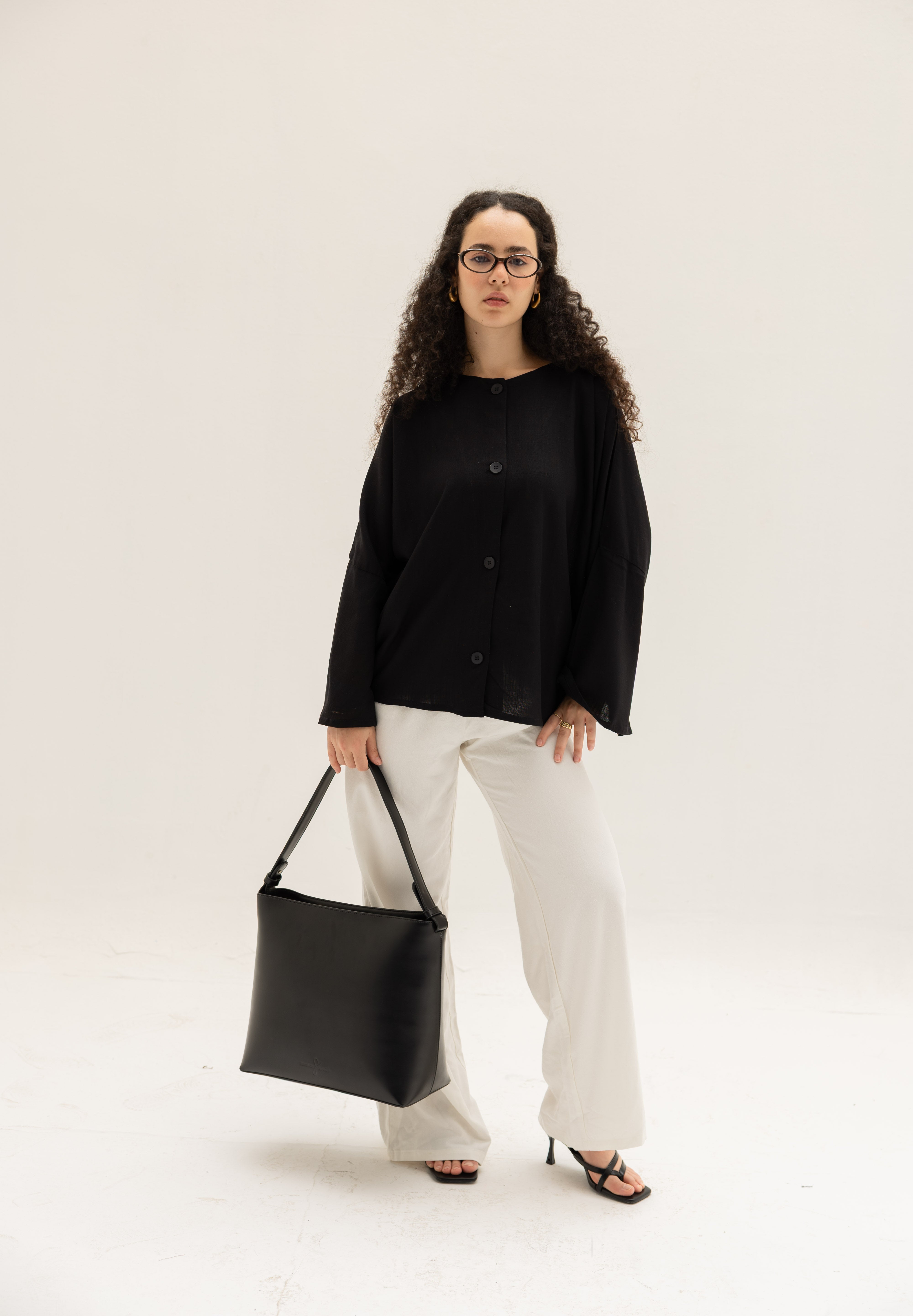 Her Leather Bag In Black