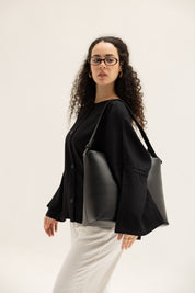 Her Leather Bag In Black