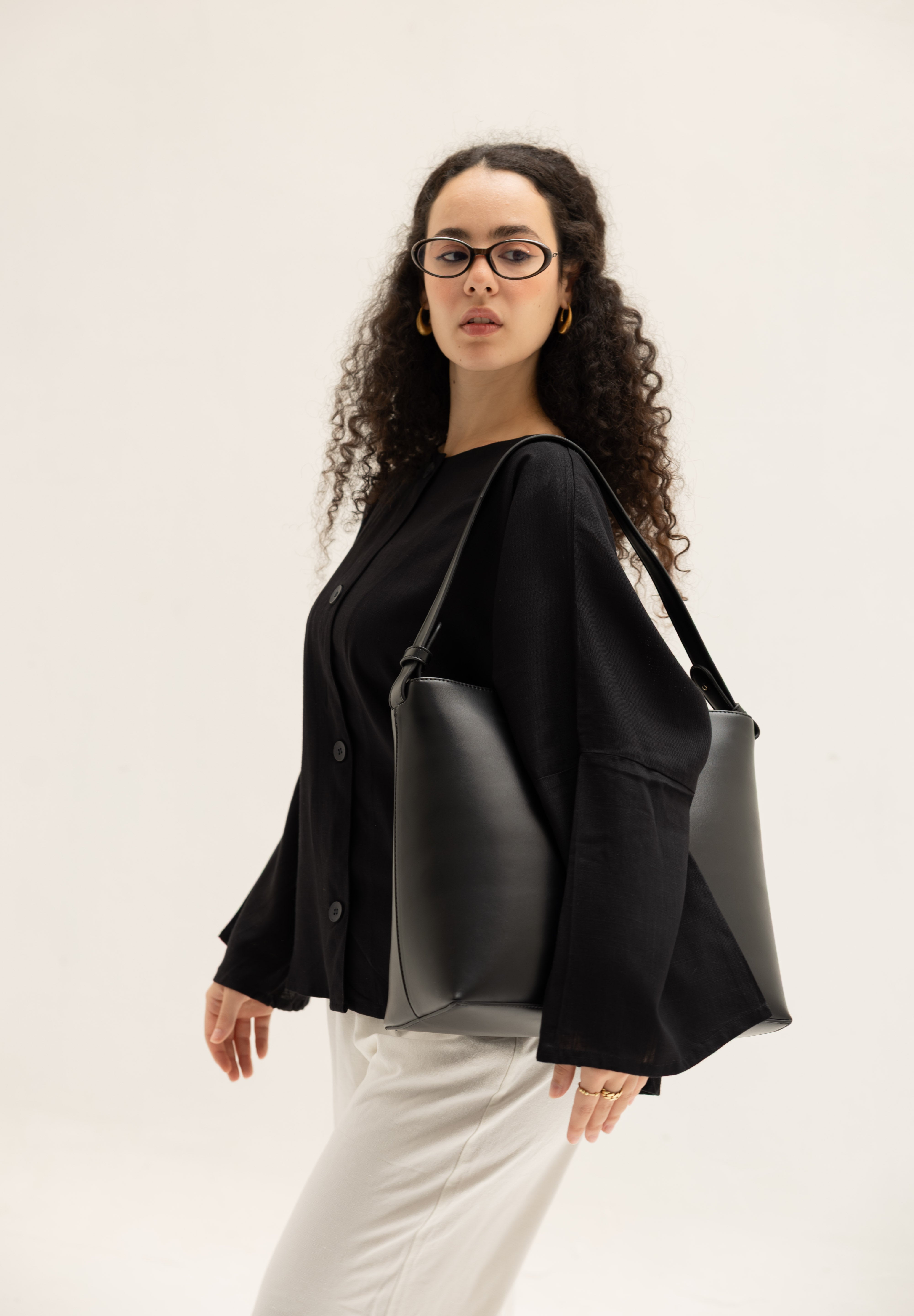 Her Leather Bag In Black