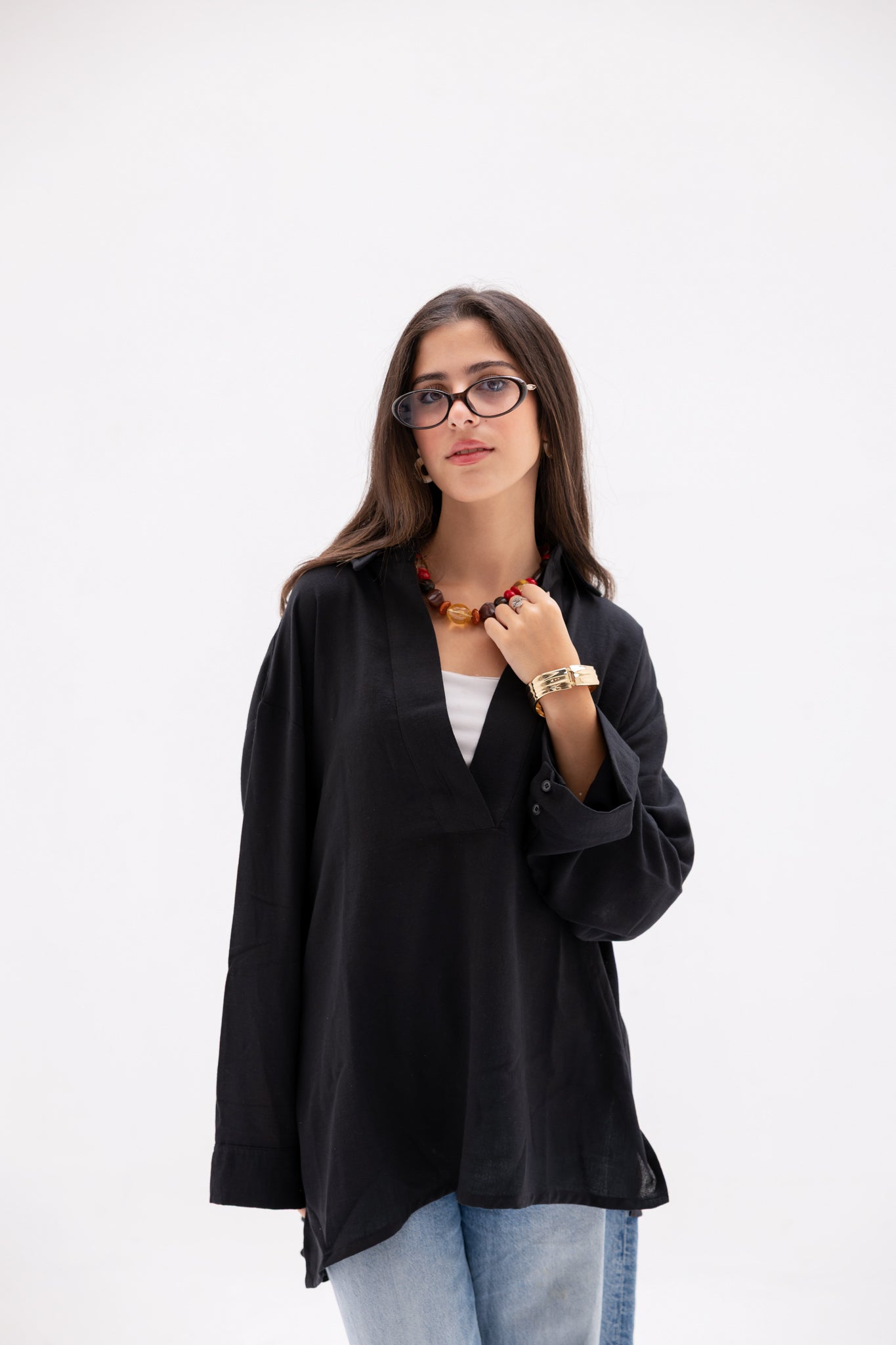 Sunday Blouse In Black (Outlet)
