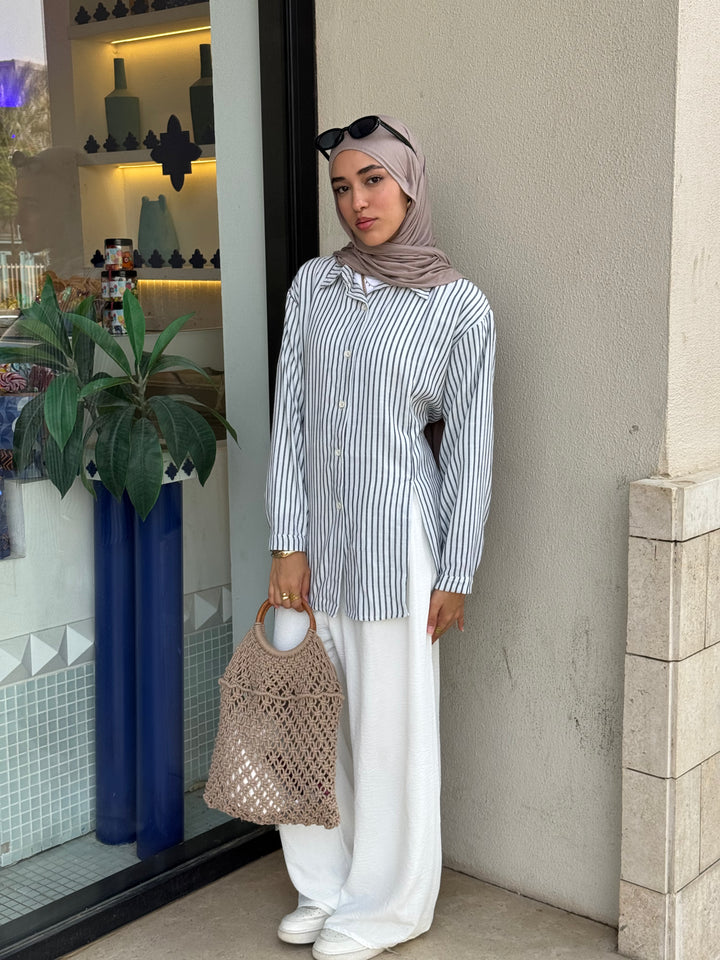 Strippy Shirt In Black