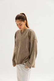 Origin Her Washed Tee In Wood