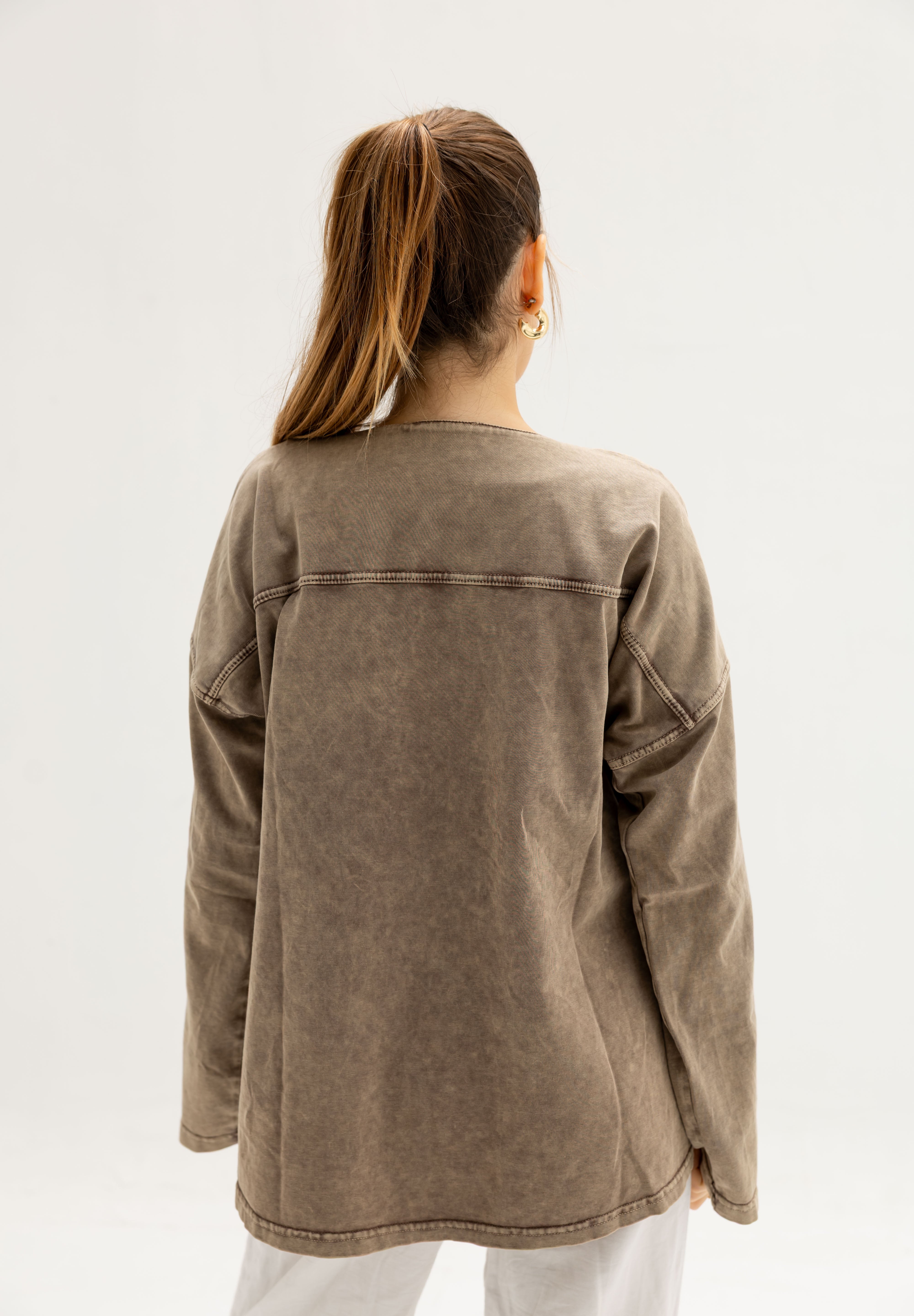 Origin Her Washed Tee In Wood