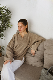 Origin Her Washed Tee In Wood