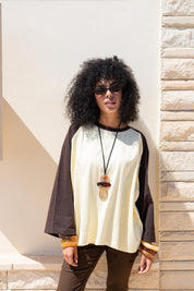 RAGLAN T-SHIRT IN Off White