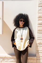 RAGLAN T-SHIRT IN Off White