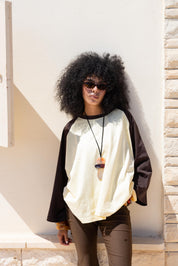 RAGLAN T-SHIRT IN Off White