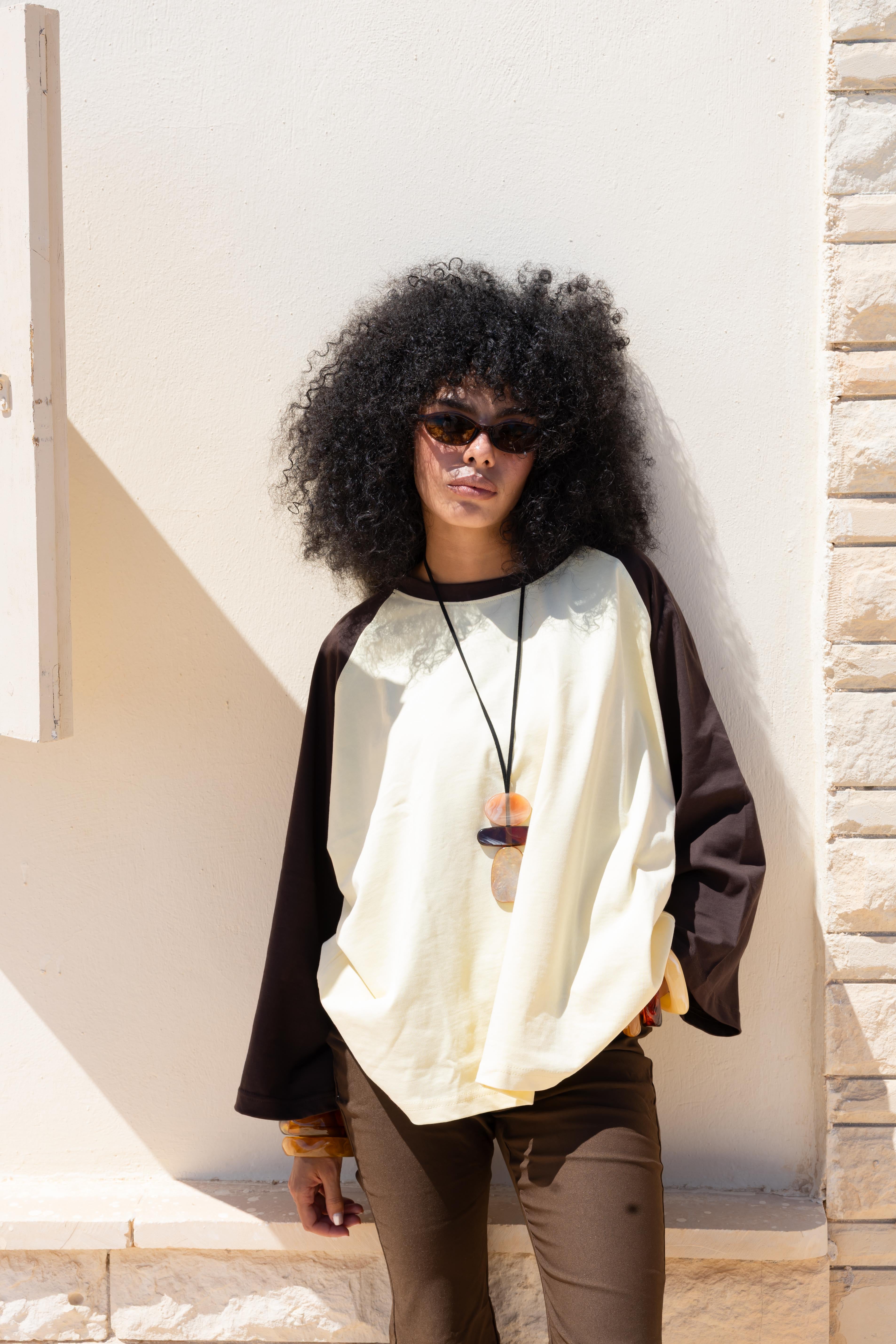 RAGLAN T-SHIRT IN Off White