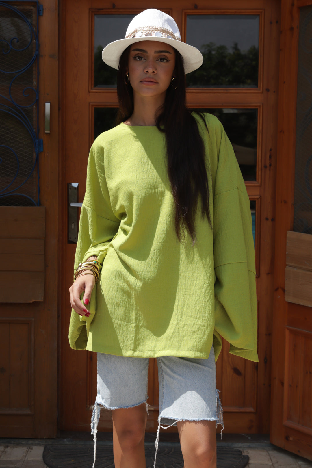 Linen Blouse In Lemon