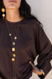 Wide Sleeve T-shirt in brown