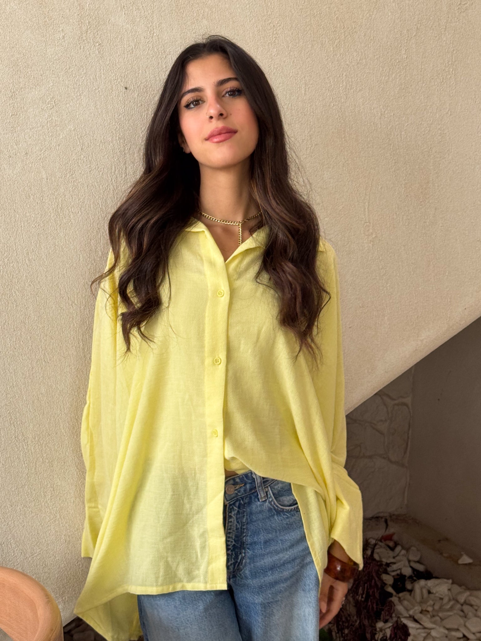 Butterfly kimono In Butter Yellow