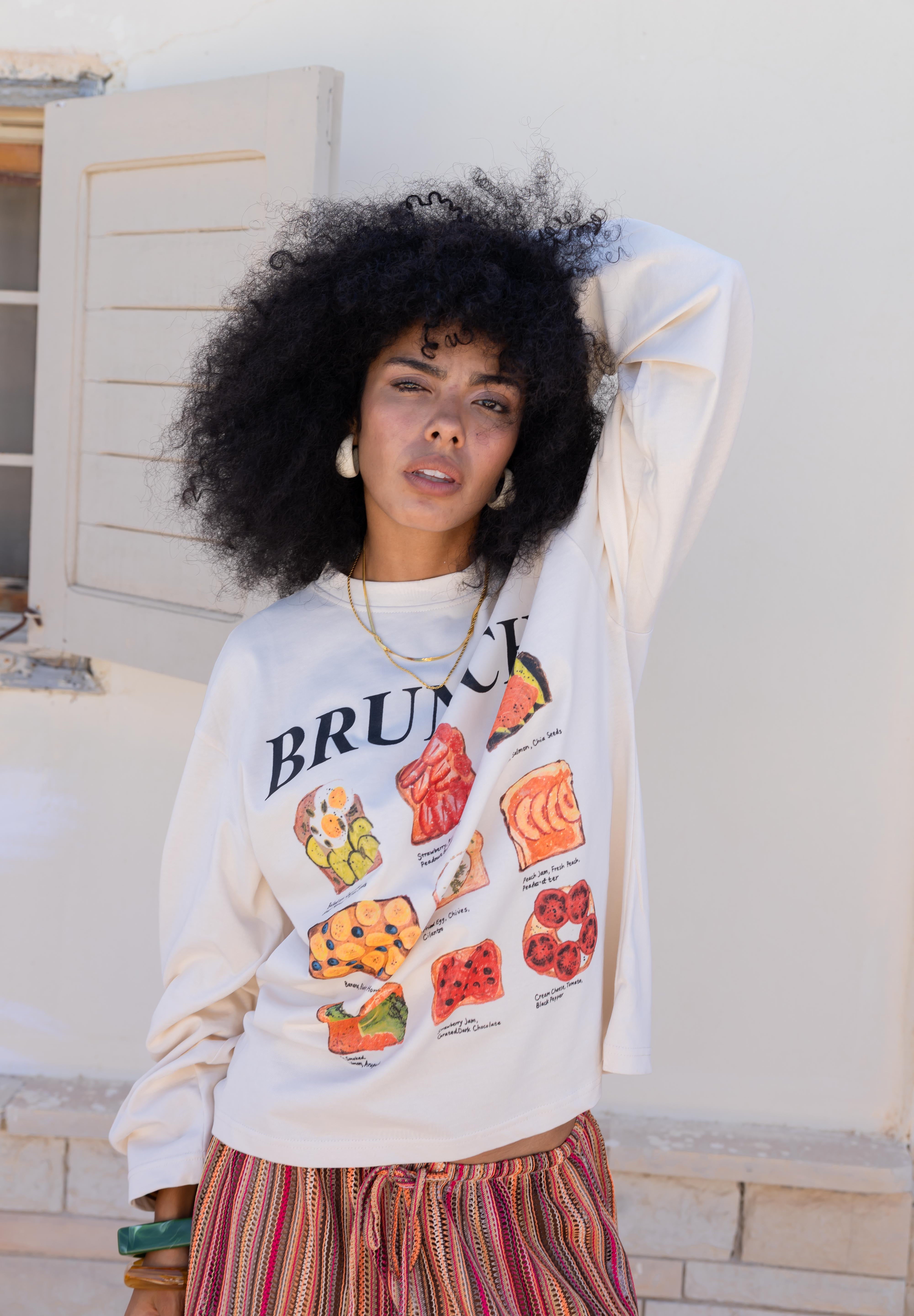 Brunch oversized tee
