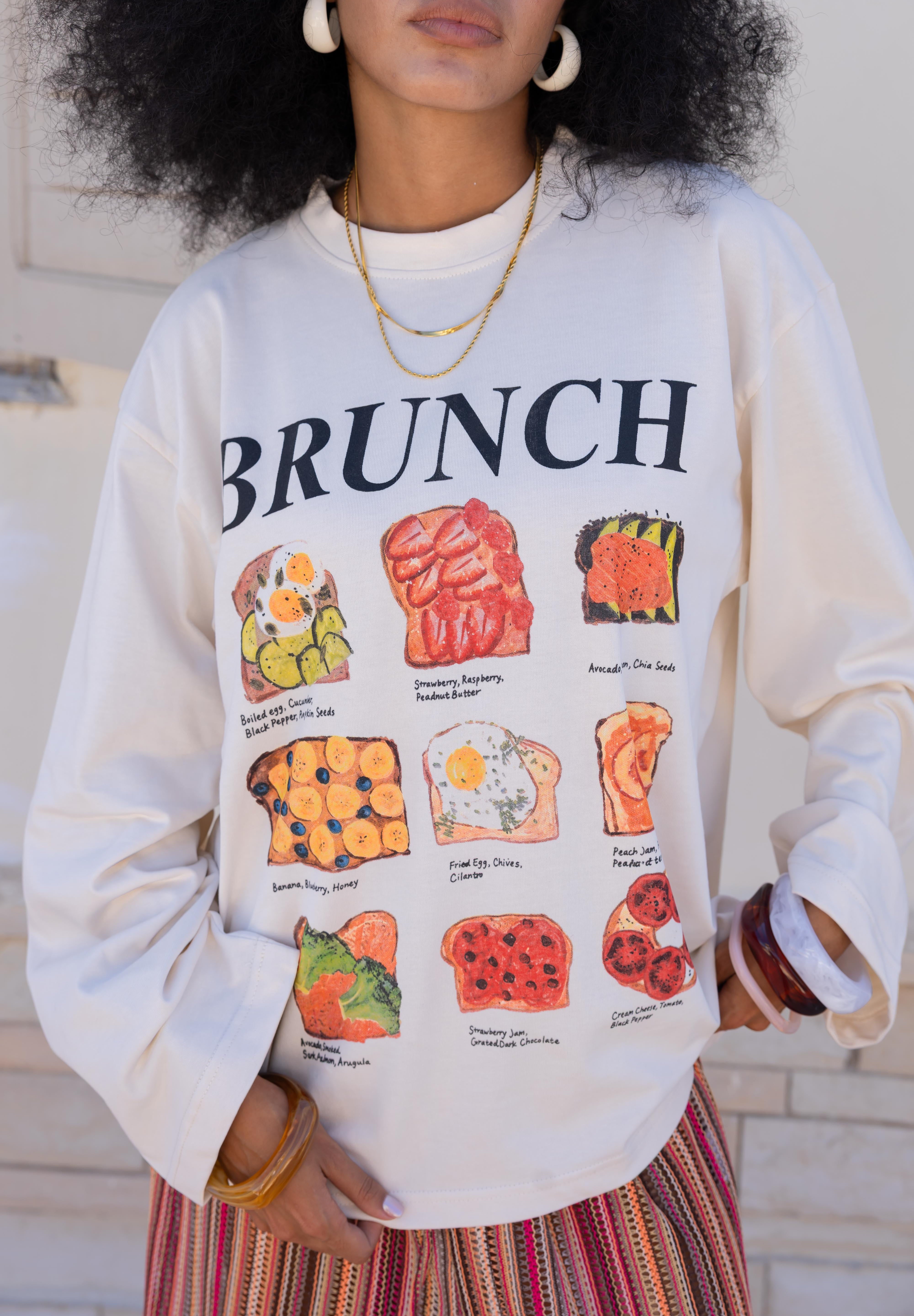 Brunch oversized tee