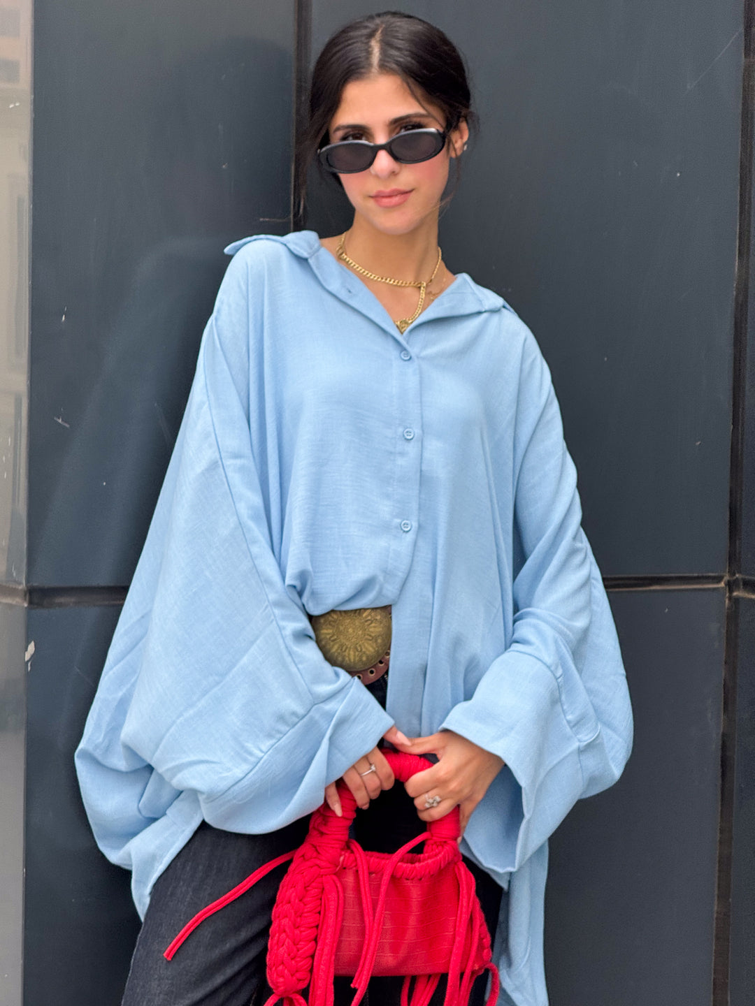 Butterfly kimono In Baby Blue