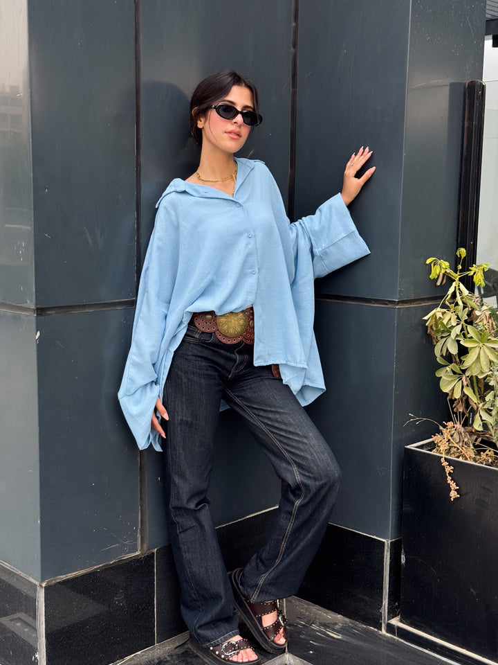 Butterfly kimono In Baby Blue