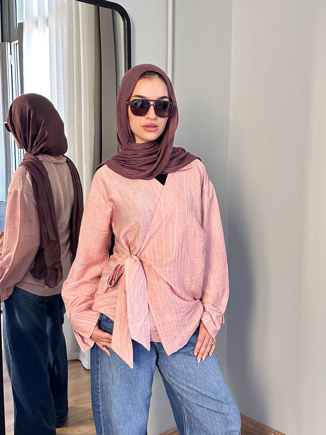 Wrap Shirt In Pink