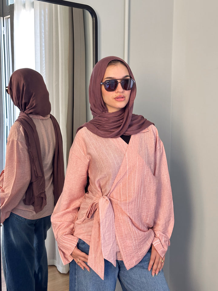 Wrap Shirt In Pink