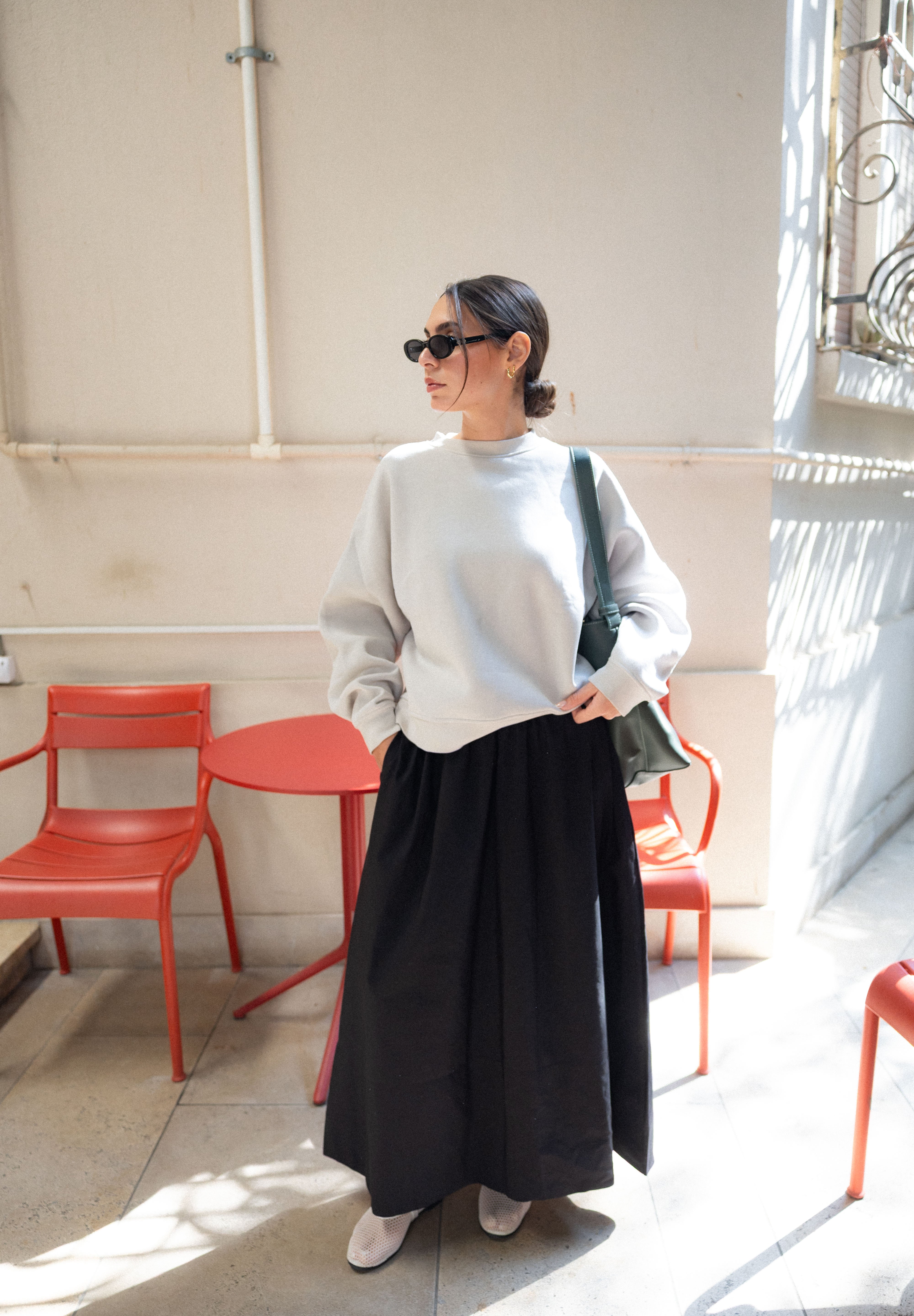 Greyish Crewneck Sweatshirt