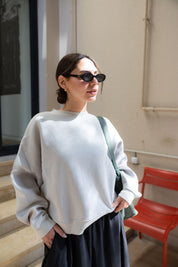 Greyish Crewneck Sweatshirt