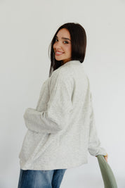 The Buttoned Cardigan In Grey