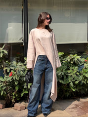 The Unique Dress In Beige