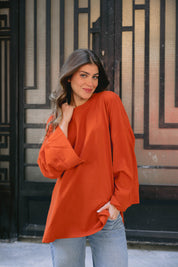 Origin Blouse In Candy Apple