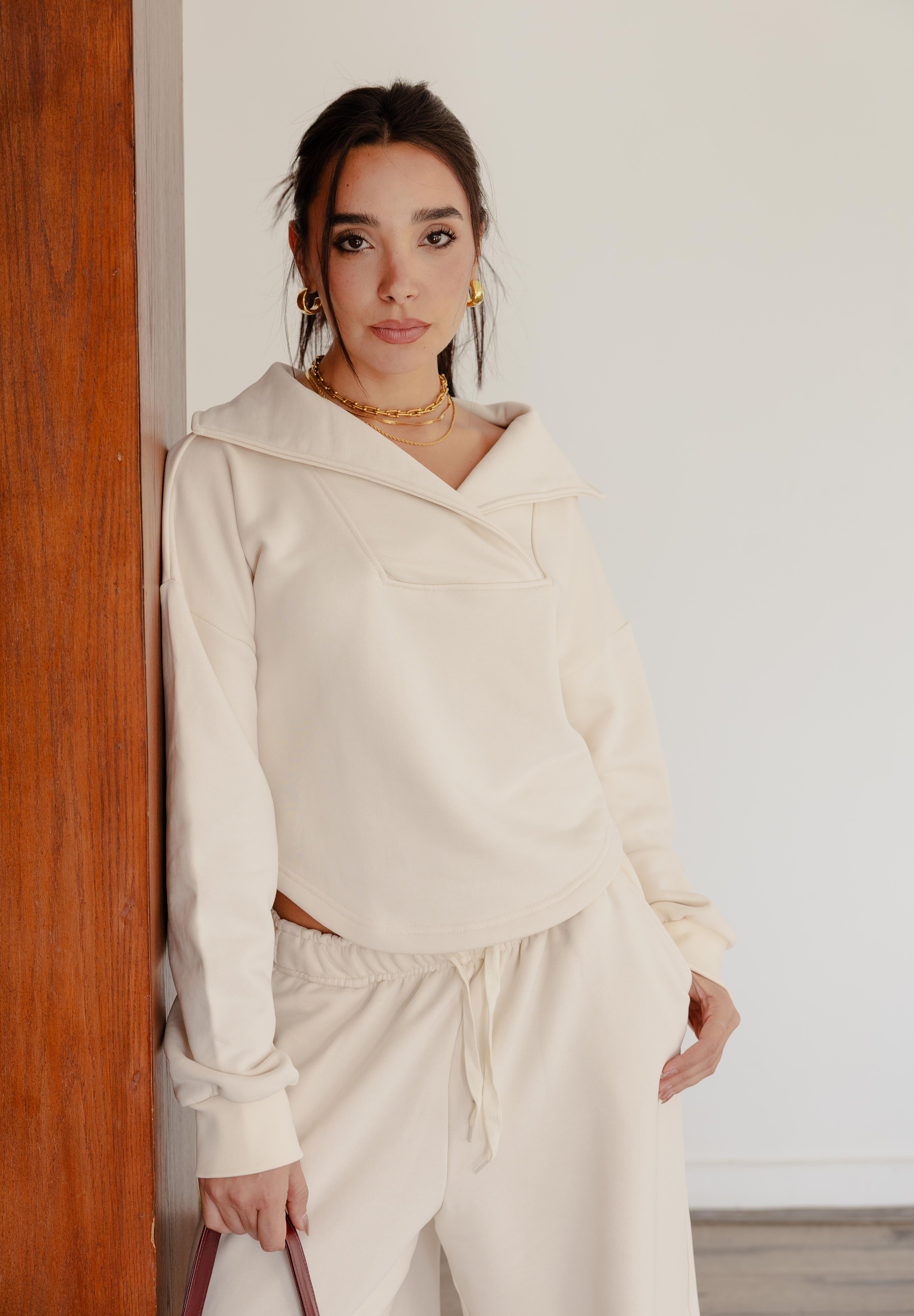 CROSSOVER SET IN CREAM