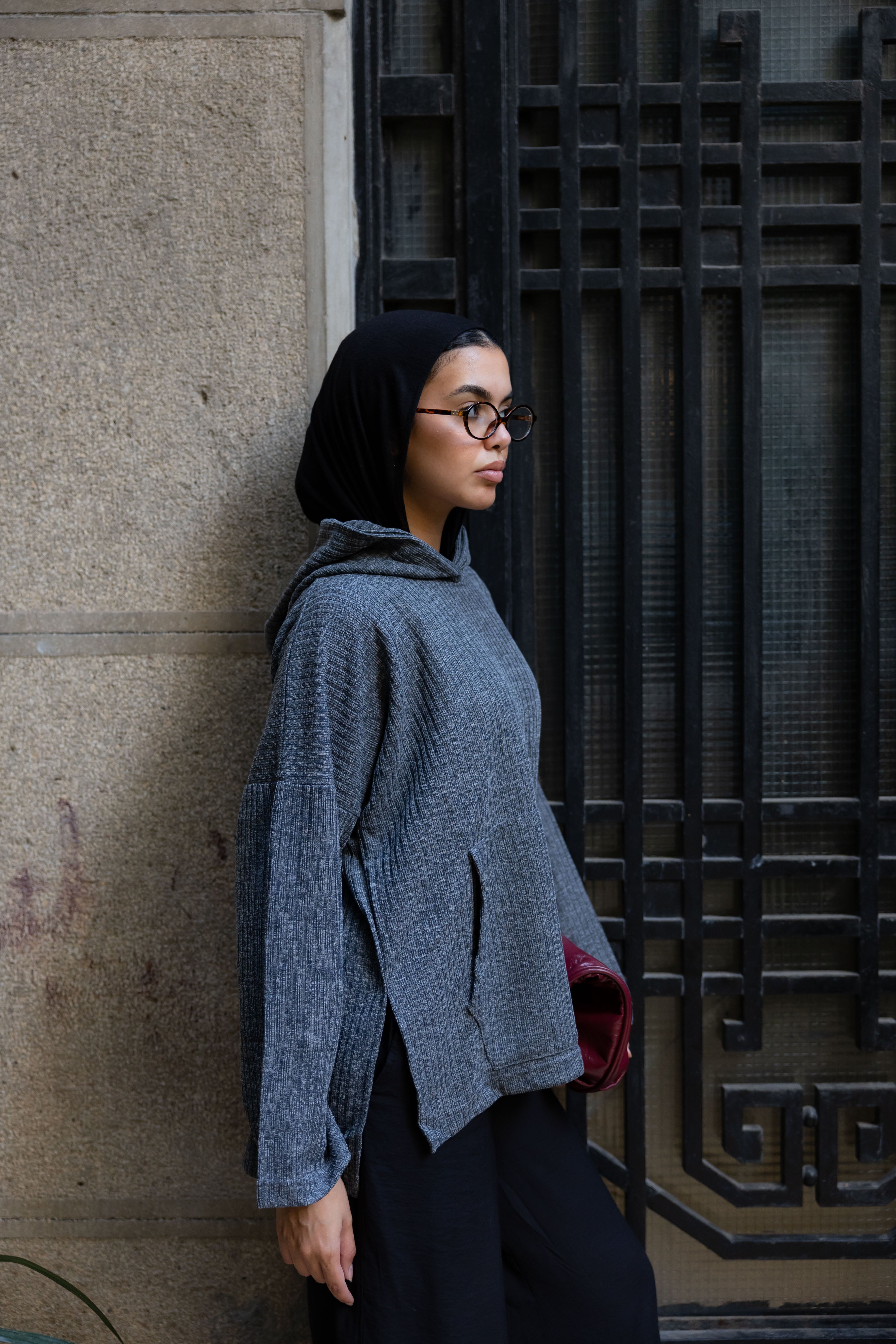Knit Hoodie Soft Grey – HERNAMEIS JAMILA