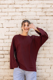 Origin Blouse In Wine