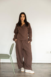 CROSSOVER SET IN BROWN