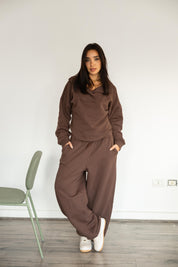 CROSSOVER SET IN BROWN