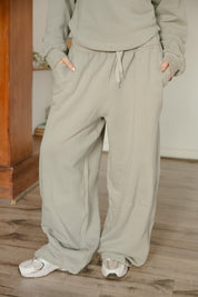 Barrel - leg trousers in sage