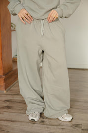 Barrel - leg trousers in sage