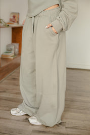 Barrel - leg trousers in sage