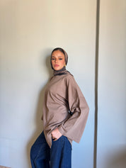 Girlie Blouse In Cafe