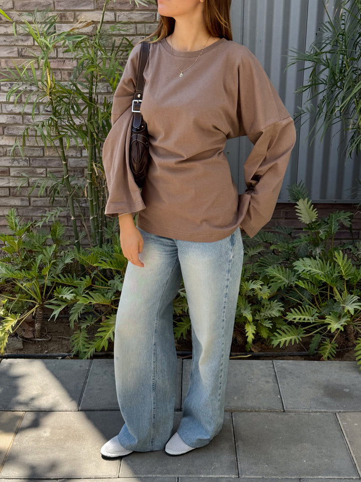 Softie Blouse In Cafe