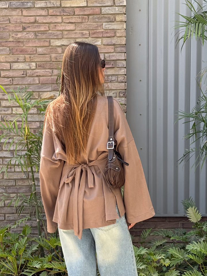 Softie Blouse In Cafe