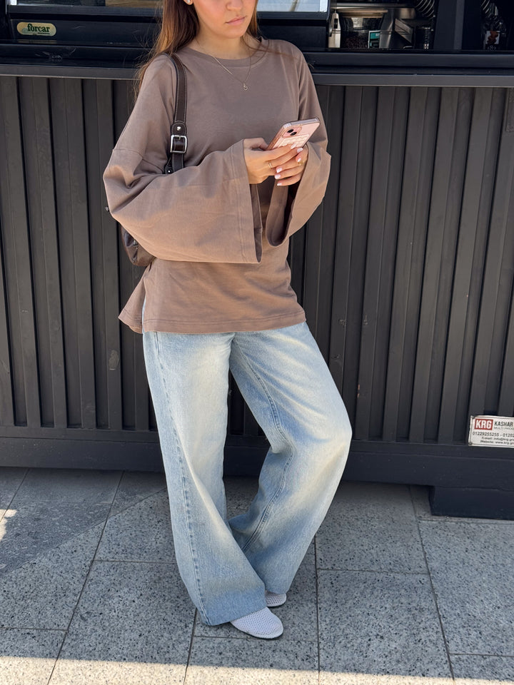 Softie Blouse In Cafe